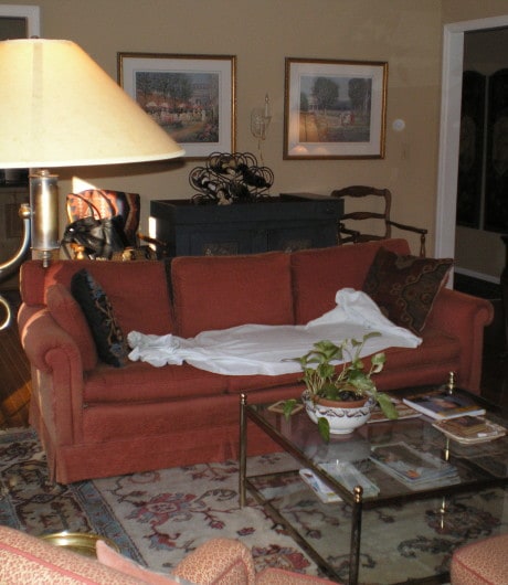Cluttered Living Room