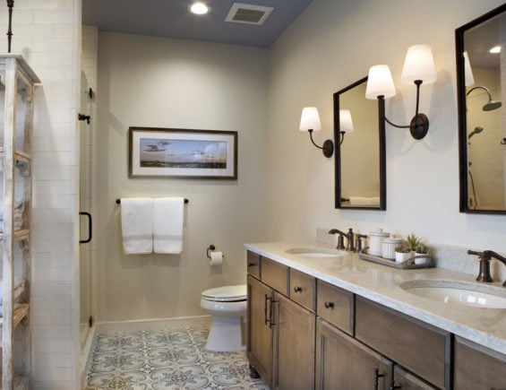 Lumberton Master Suite Bathroom Double Vanity Design